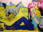 Cowbowys And Angels 2, 2006, Acryl/Leinwand, 140x190cm