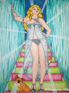 Miss Crystal, 2005, Acryl/Leinwand, 180x130cm