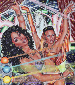 Rock On 9, 2026, Acryl/Molino, 80 x 70 cm
