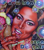 Frozen Delights 2020, Acryl/Molino, 80 x 70 cm