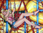 Swing When You're Winning, 2022, Acryl/Molino, 80 x 105 cm